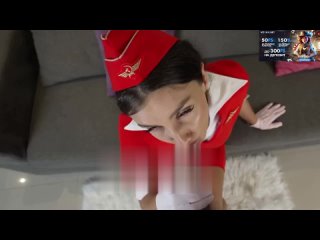 stewardess takes an exam